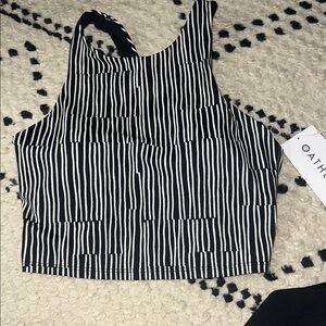 Athleta Monochrome Striped Tank Top